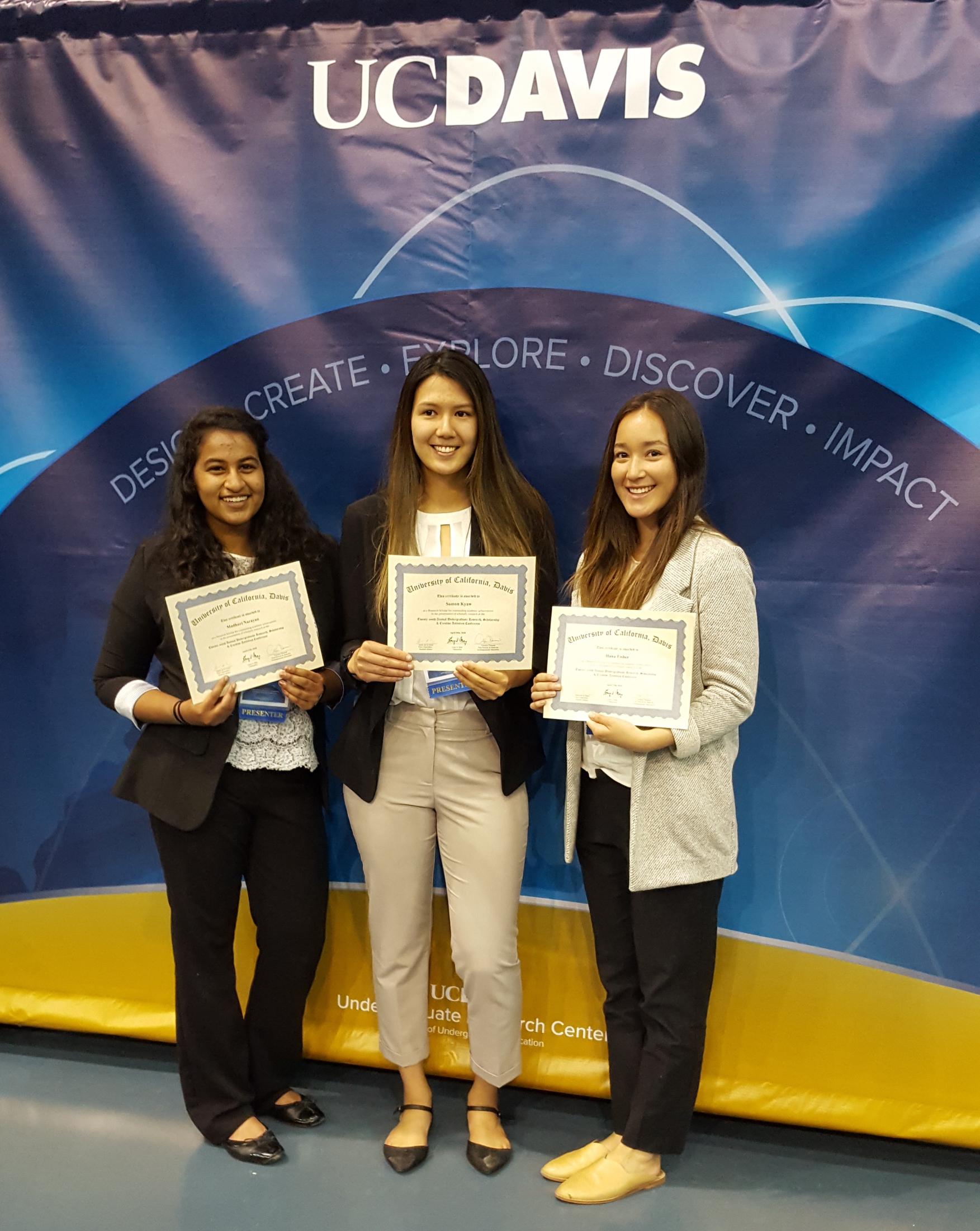 Madhuri, Sumon, and Hana at URC 2018