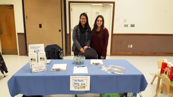 Ying and Darrah tabling at the Early Childhood Preschool Fair