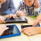 Children using tablets